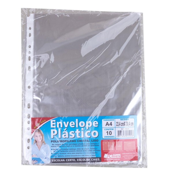 Encontraproduto.com.br - Envelope Saco A4 Refil 13 furos Chies