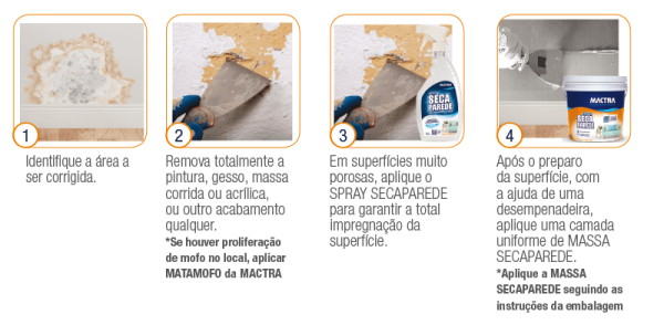 Encontraproduto.com.br - Massa Secaparede Balde de 12kg Mactra