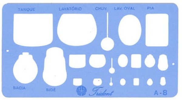 Encontraproduto.com.br - Gabarito Sanitários Ref.A-08 Trident