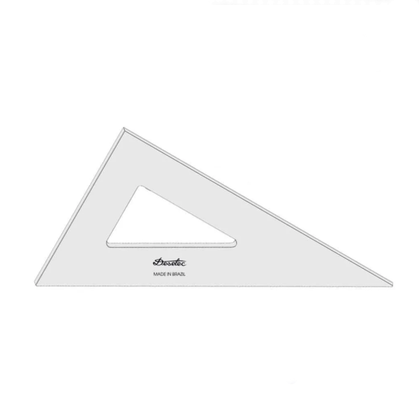 Encontraproduto.com.br - ESQUADRO ACRILICO S/GRAD 4626 60 26CM
