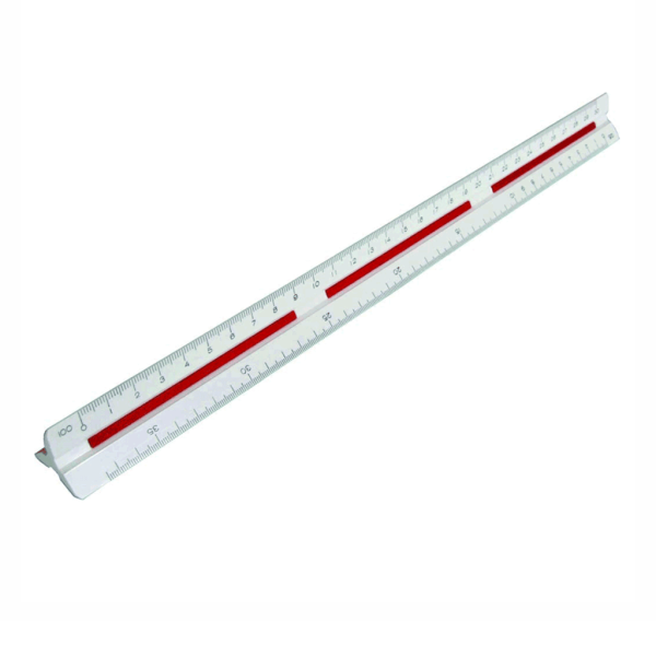 Encontraproduto.com.br - Escalímetro Triangular 30 cm Ref.7830/1 Trident