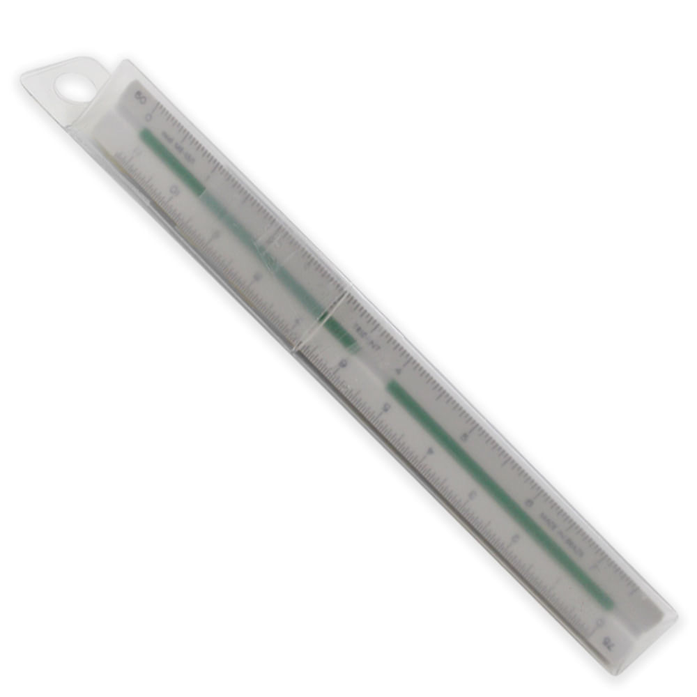Encontraproduto.com.br - Escalímetro Triangular 15 cm Ref.ME15 Trident