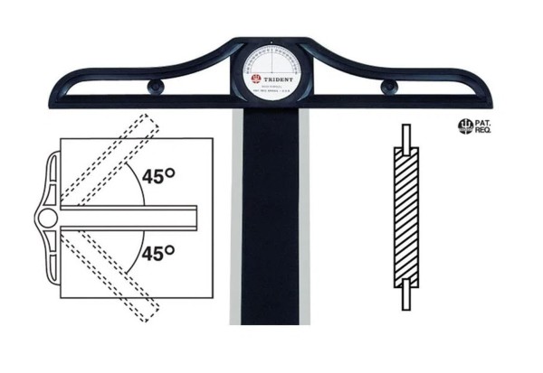 Encontraproduto.com.br - Régua em T 80cm com Transferidor Ref.5808 Trident