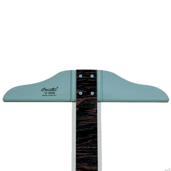 Encontraproduto.com.br - Regua T Fenolica Trident com Cabeçote Inquebrável e Borda de Acrílico 60cm - 5506