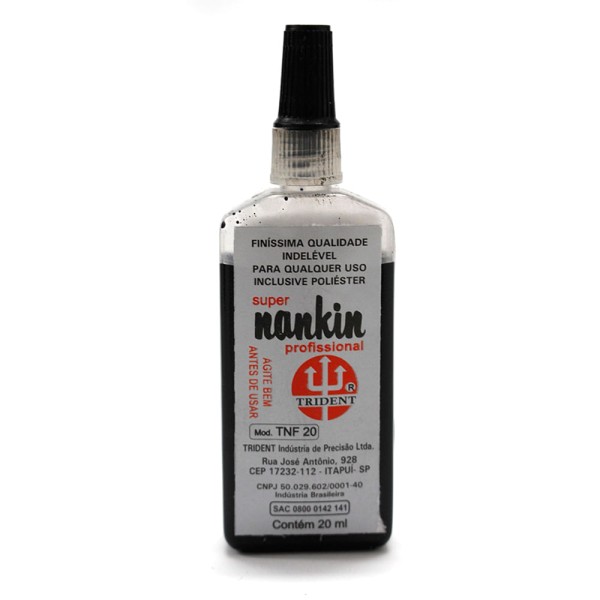 Encontraproduto.com.br - Tinta Nankin Preto 20 ml Ref.TNF-20 Trident