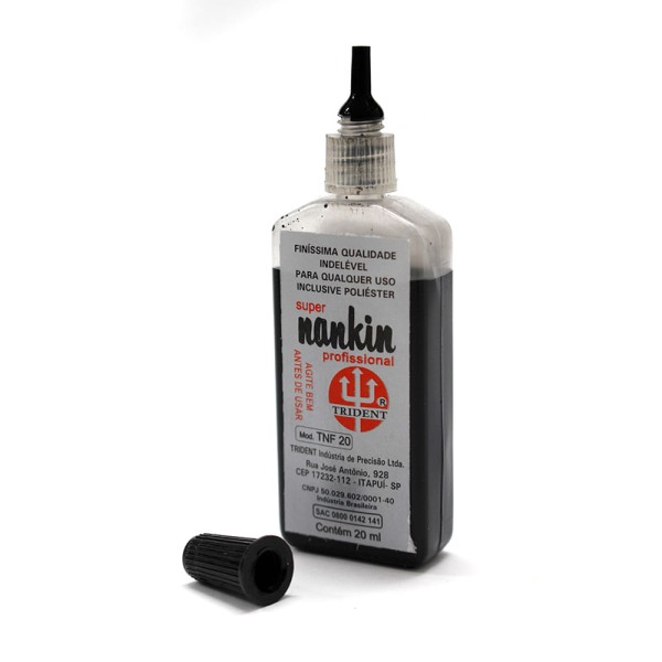 Encontraproduto.com.br - Tinta Nankin Preto 20 ml Ref.TNF-20 Trident