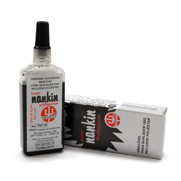 Encontraproduto.com.br - Tinta Nankin Preto 20 ml Ref.TNF-20 Trident