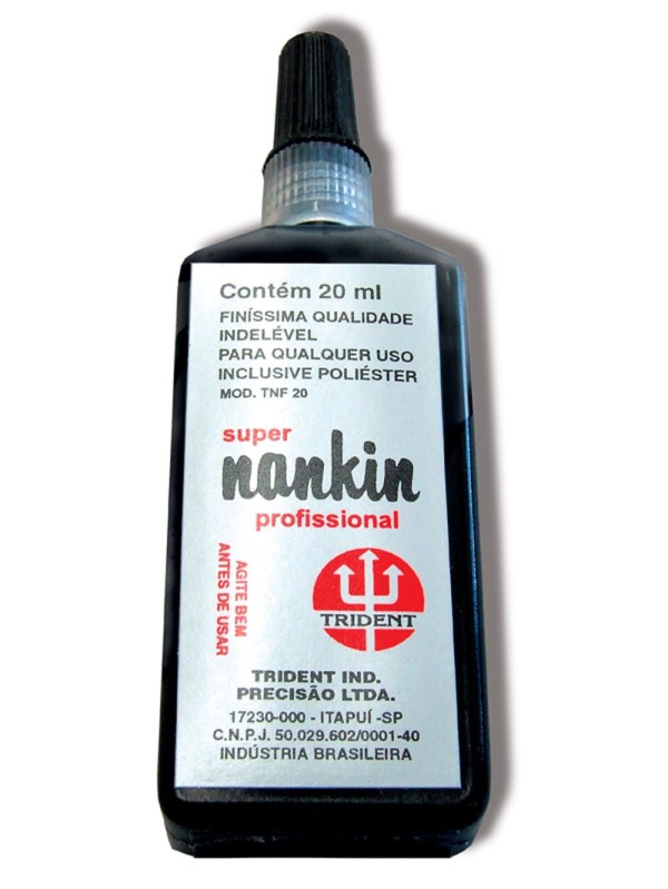 Tinta Nankin Preto 20 ml Ref.TNF-20 Trident