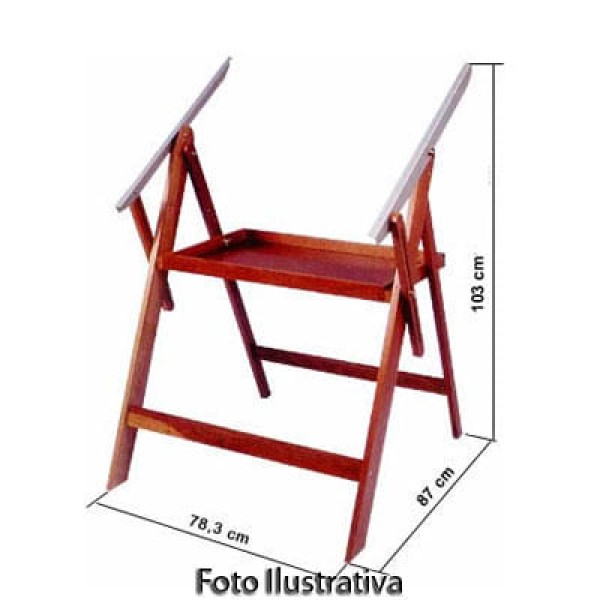 Encontraproduto.com.br - Cavalete para Desenho Ref.CV-34 Trident - Sem o Tampo