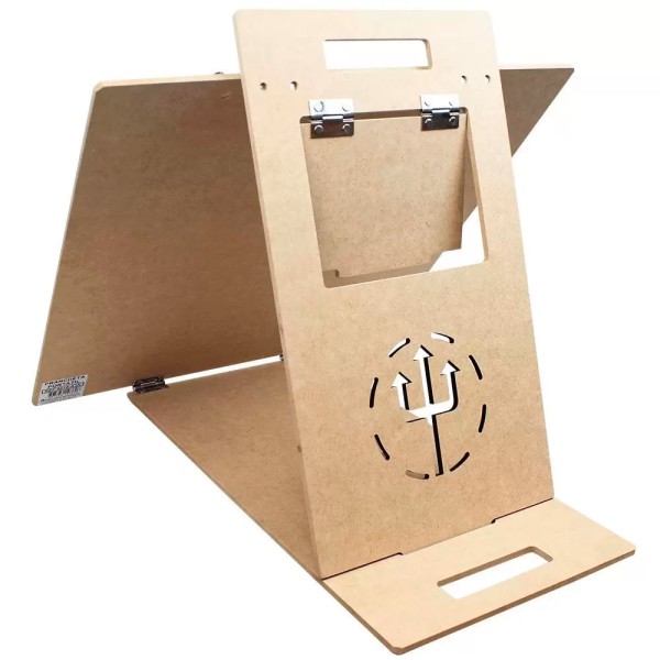 Encontraproduto.com.br - Pranchetinha Portátil Mdf A-3 Articulada Ref.4819-A3N Trident