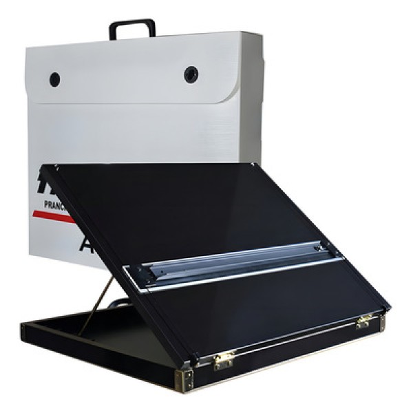 Prancheta Portátil A3 Trident Black Piano com Régua Paralela - 5000p