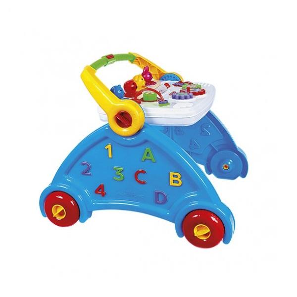 Encontraproduto.com.br - Andador Didático Com Som De Animais Poliplac Cor:azul