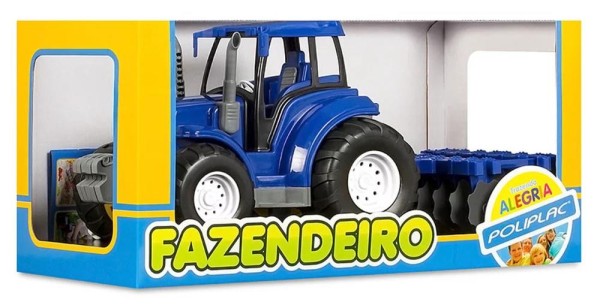Encontraproduto.com.br - Brinquedo Infantil Trator De Arado - Poliplac 5979