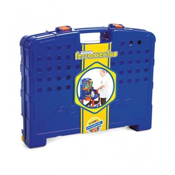 Encontraproduto.com.br - Bancada Maleta De Ferramentas Brinquedo Infantil Didático