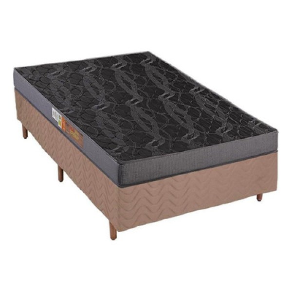 Conjunto Box Solteiro: Colchão Espuma Polar Pérola+base Crc 