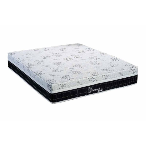 Colchão Queen Molas Ensacadas MasterPocket Diamond Fort Euro Pillow Black (158x198x28) - Polar