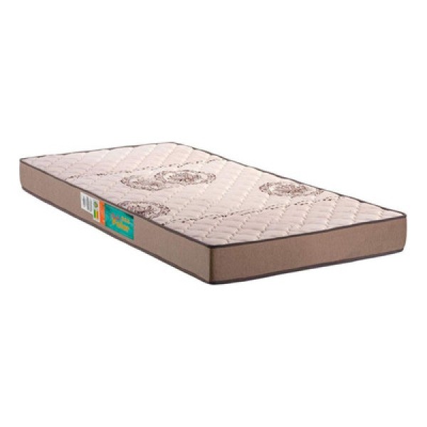Encontraproduto.com.br - Colchão Solteiro Espuma D33 Pérola Brown (88x188x17) - Polar