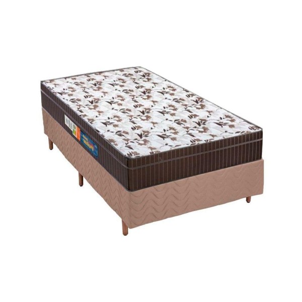 Encontraproduto.com.br - Cama Box Solteiro: Colchão Ortopédico Polar D28/EP Orthoface + Base CRC Fantasy Clean(88x188)