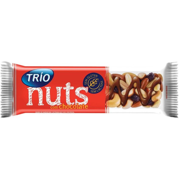 Encontraproduto.com.br - Barra de cereal nuts sabor chocolate Trio 30g