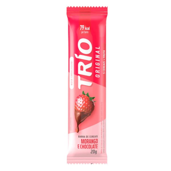 Encontraproduto.com.br - Barra de Cereais Morango com Chocolate c/12 - Trio