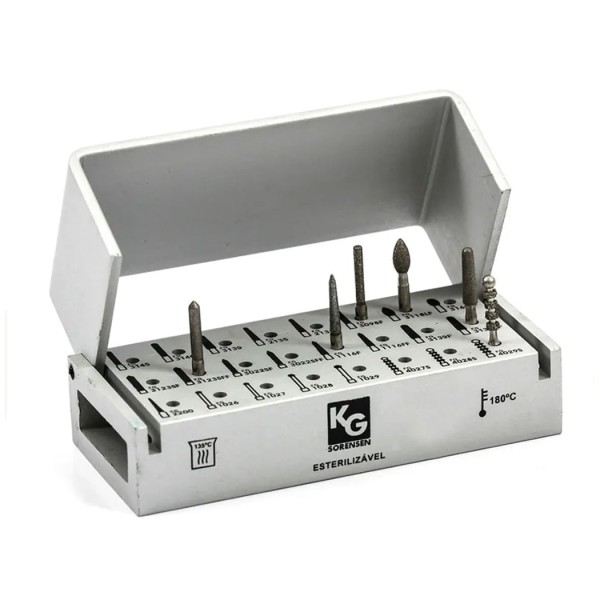Encontraproduto.com.br - Brocas Diamantadas para Prótese Parcial Fixa Kit - KG Sorensen