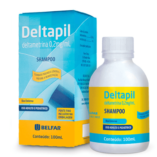 Encontraproduto.com.br - Deltapil 0.2MG/ML Shampoo - Frasco com 100 mL