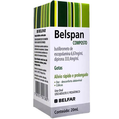 Belspan Solução Gotas 333,4mg+6,67mg de 20ml