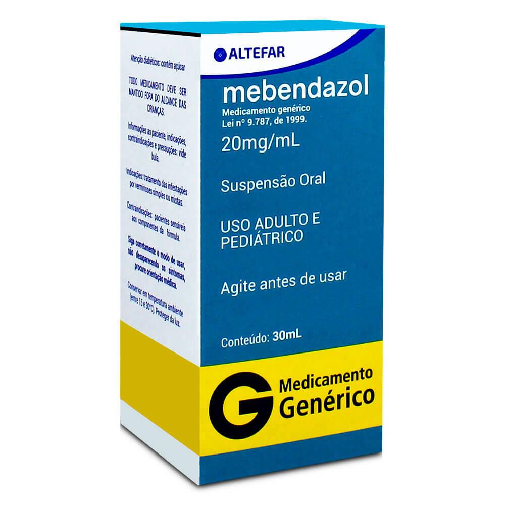 Mebendazol Belfar Suspensão Oral 20mg/ml de 30ml Genérico