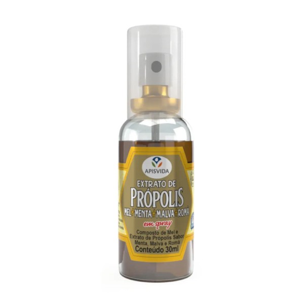 Encontraproduto.com.br - Extrato de Propólis 30mL Sabor Menta e Romã Spray