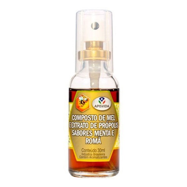 Encontraproduto.com.br - Extrato de Propólis 30mL Sabor Menta e Romã Spray