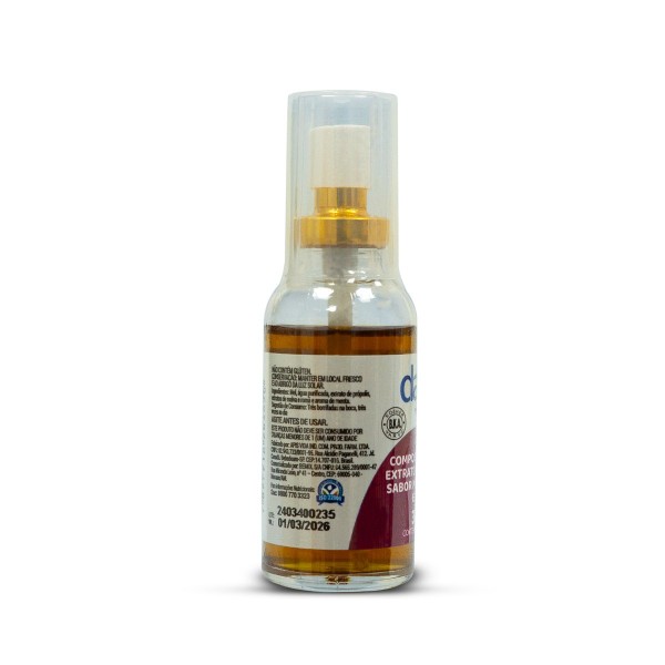 Encontraproduto.com.br - Spray  De Mel E Extrato De Própolis Daaz Sabor Menta , Malva E Romã 30ml