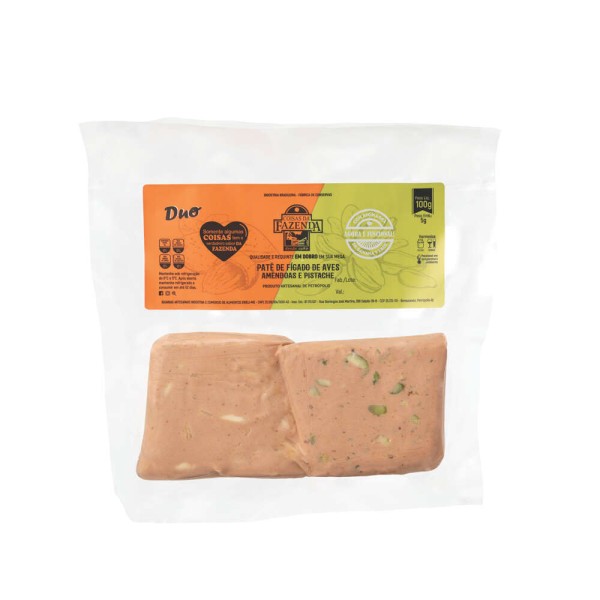 Encontraproduto.com.br - Patê Tipo Foie Gras Duo Coisas da Fazenda Pistache e Amêndoas 100g