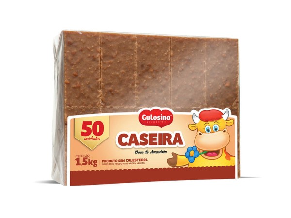 Encontraproduto.com.br - Paçoca Caseira pacote com 50 unidades - Gulosina