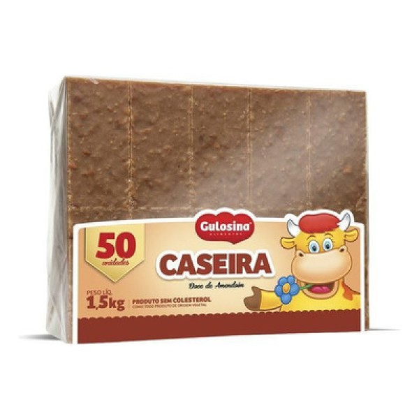Encontraproduto.com.br - Paçoca Caseira pacote com 50 unidades - Gulosina