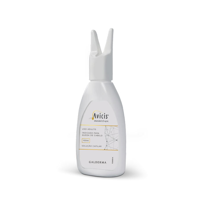 Encontraproduto.com.br - Avicis 0.25mg/mL Solução Capilar + Aplicador - Frasco com 100 mL