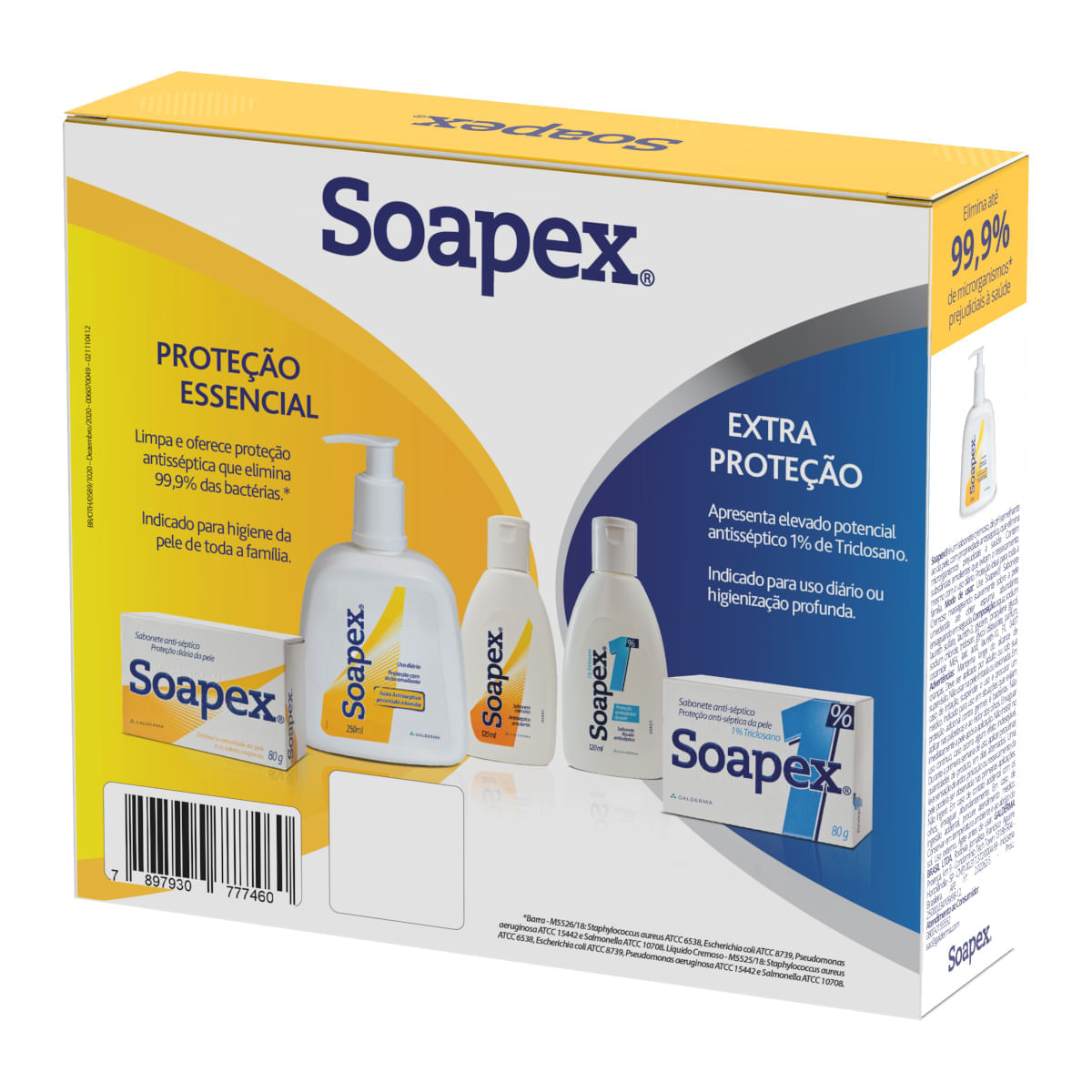 Encontraproduto.com.br - Soapex Sabonete Líquido 250ml Grátis Soapex Sabonete Barra 80g