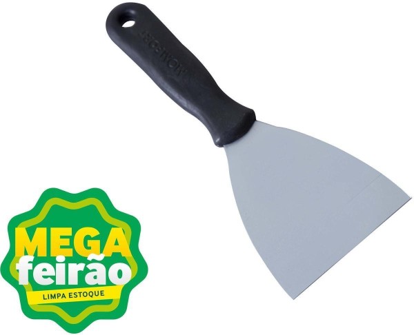 Espátula de Aço com Cabo de PVC Momfort Formato Cálice 60mm
