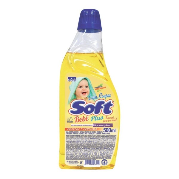 Lava Roupas Líquido Soft Plus Baby 500ml