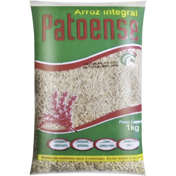 Encontraproduto.com.br - Arroz Patoense Integral Tipo 1 Pacote com 1kg