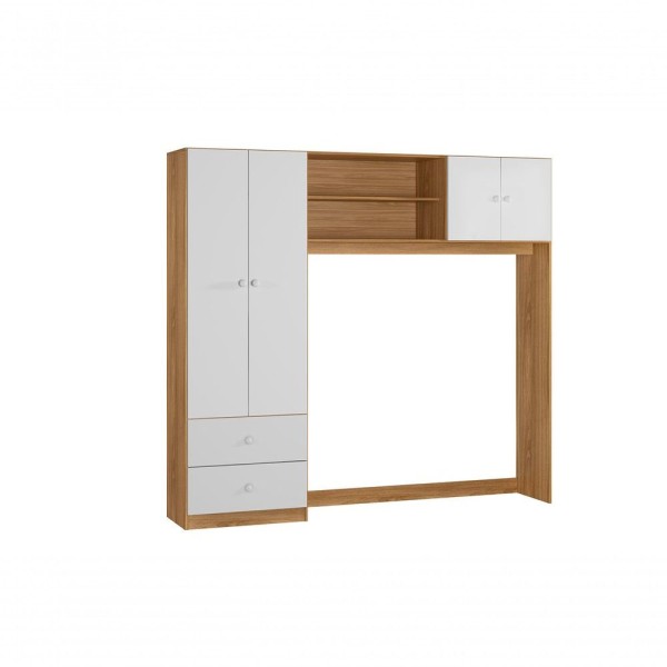 Encontraproduto.com.br - Conjugado Quarto Infantil Ternura Com Berço Amore Nature-branco - Peternella Móveis