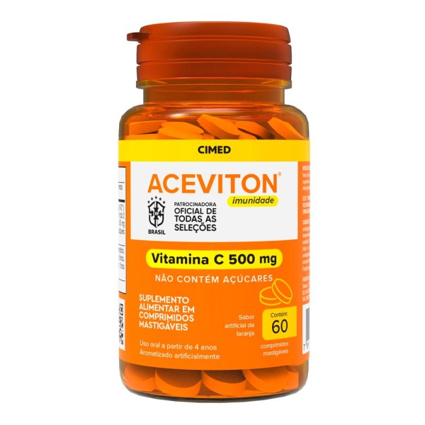 Vitamina C Aceviton Imunidade 60 Comprimido Mastigável