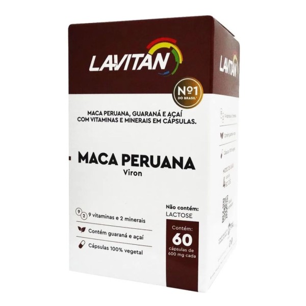 Encontraproduto.com.br - Lavitan Maca Peruana Viron 60 Cápsulas
