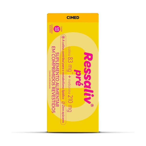 Encontraproduto.com.br - Suplemento Alimentar Ressaliv Pré 10 Comprimidos Revestidos