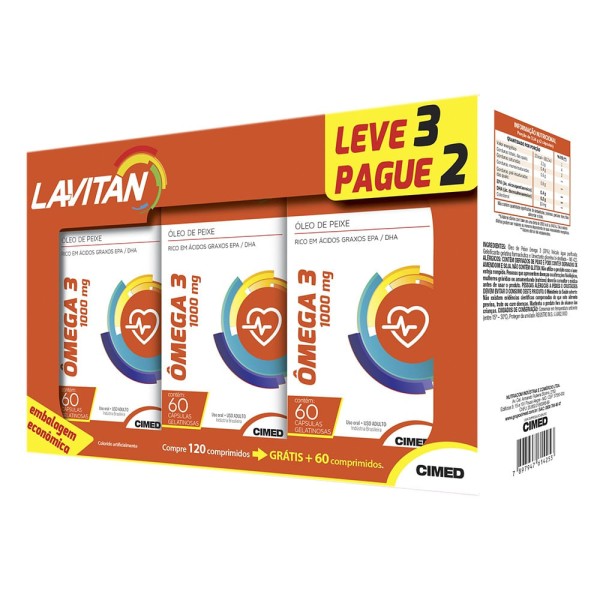 Encontraproduto.com.br - Lavitan Ômega 3 Com 30 Cápsulas Leve 3 Pague 2