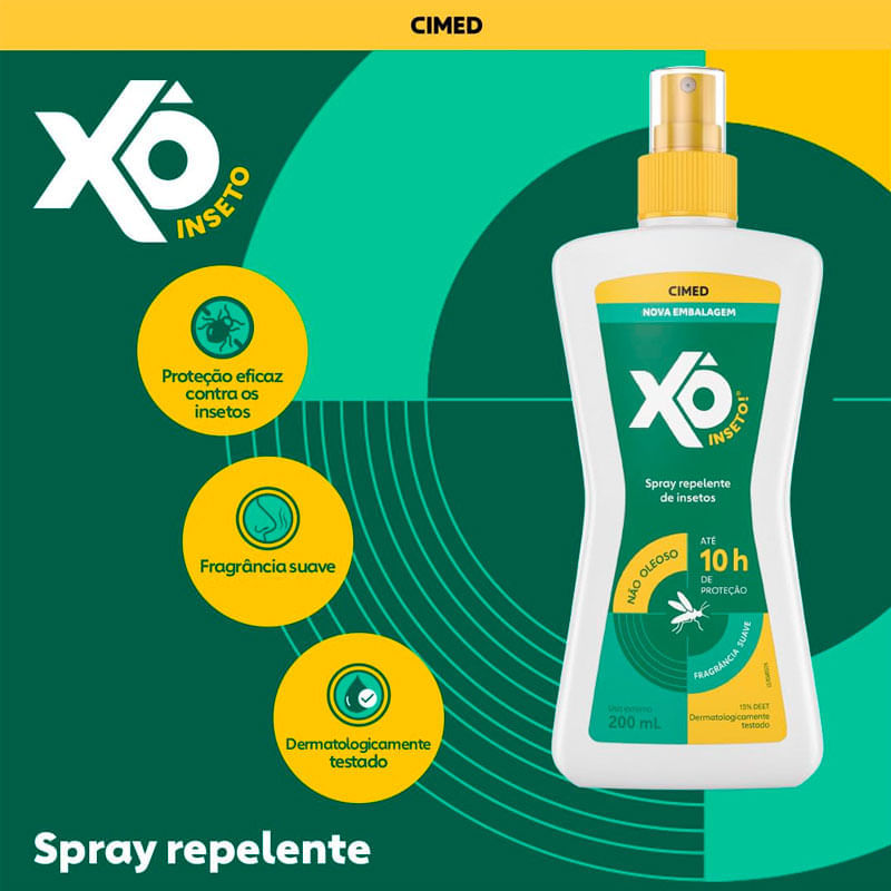 Encontraproduto.com.br - Repelente Spray Xô Inseto Deet 200ml