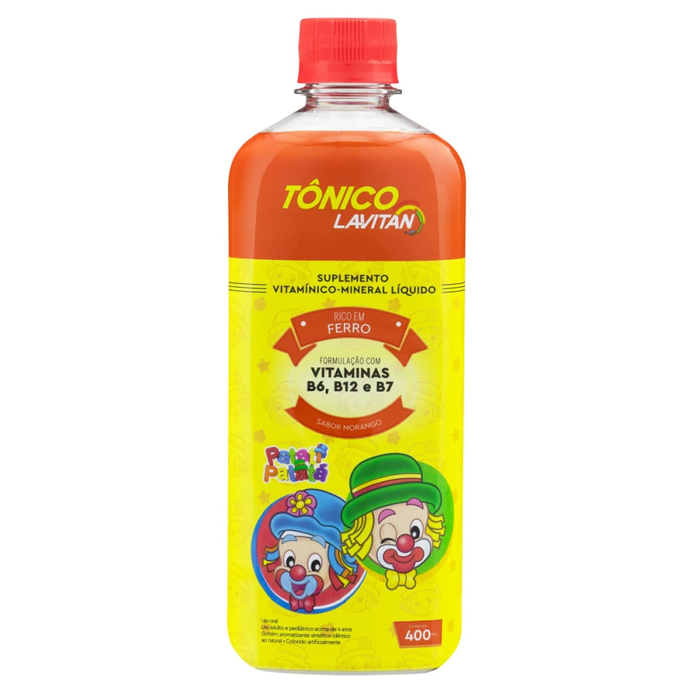 Encontraproduto.com.br - Tônico Lavitan Morango 400ml