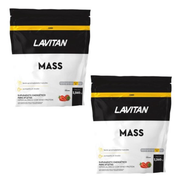 Encontraproduto.com.br - Lavitan Mass Sabor Morango - 2,560kg