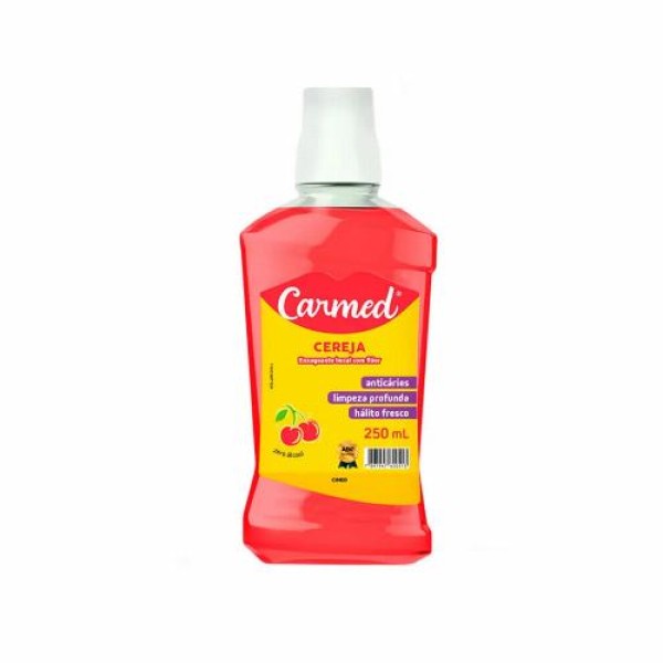 Encontraproduto.com.br - Enxaguante Bucal Carmed Cereja Zero Álcool 250ml