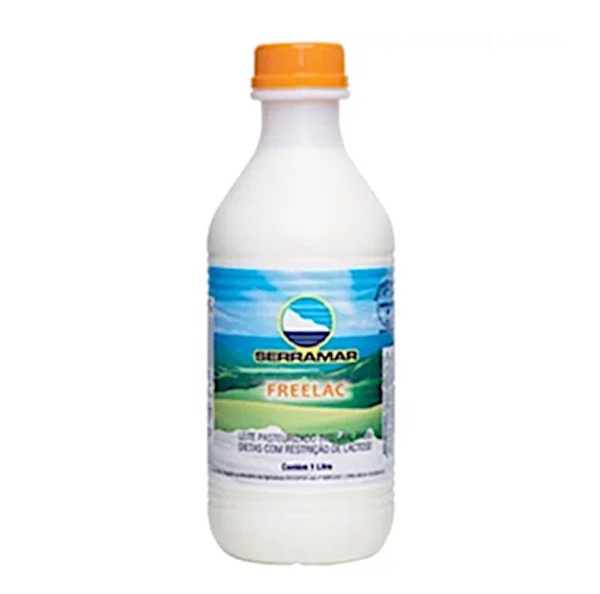 Encontraproduto.com.br - Leite Pasteurizado Homogeneizado Integral Zero Lactose Serramar Freelac Garrafa 1 L