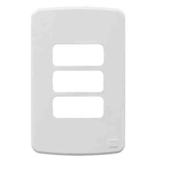 Encontraproduto.com.br - Placa Suporte 4X2 3 Posições Branco Composé